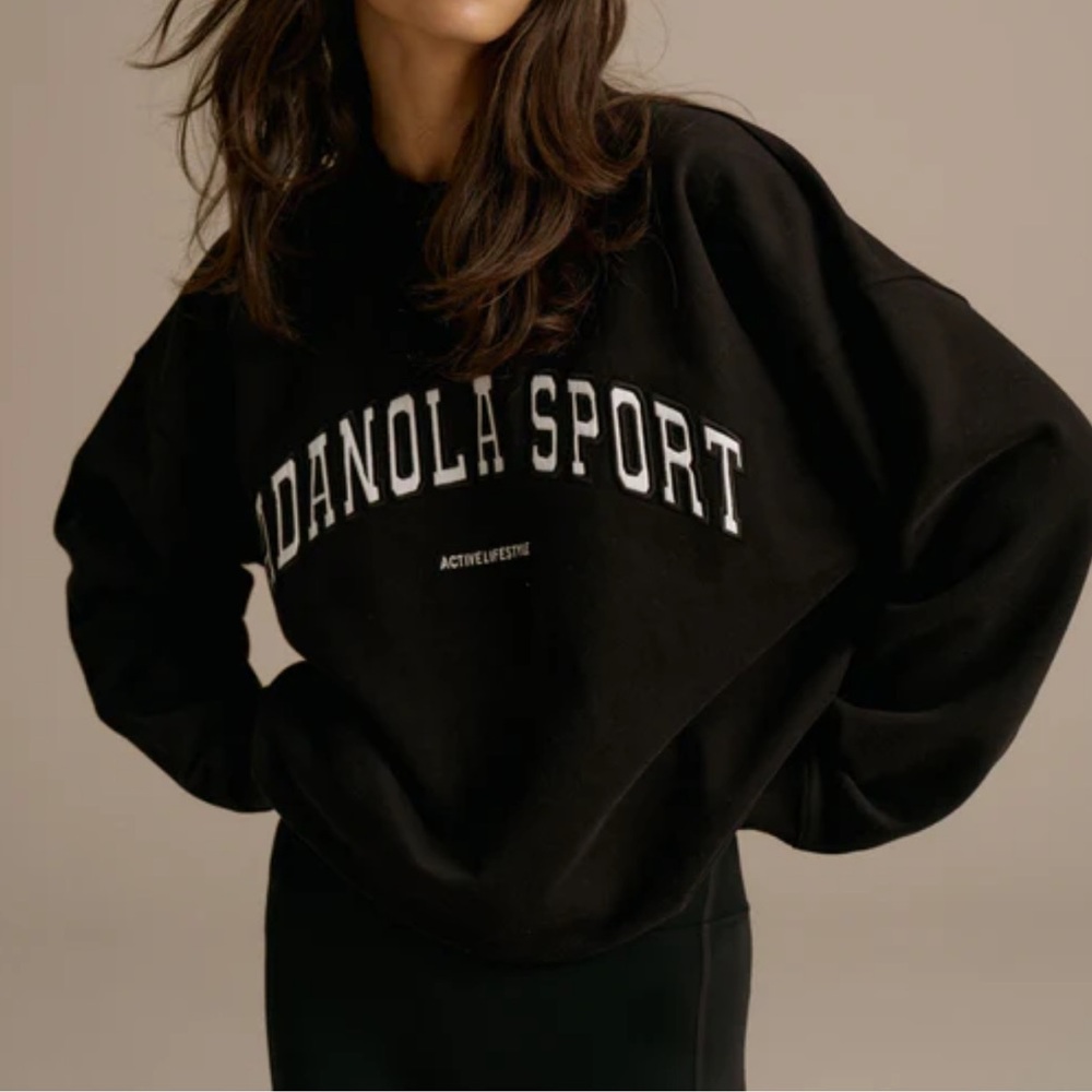 Adanola Sport Black Oversized Sweatshirt